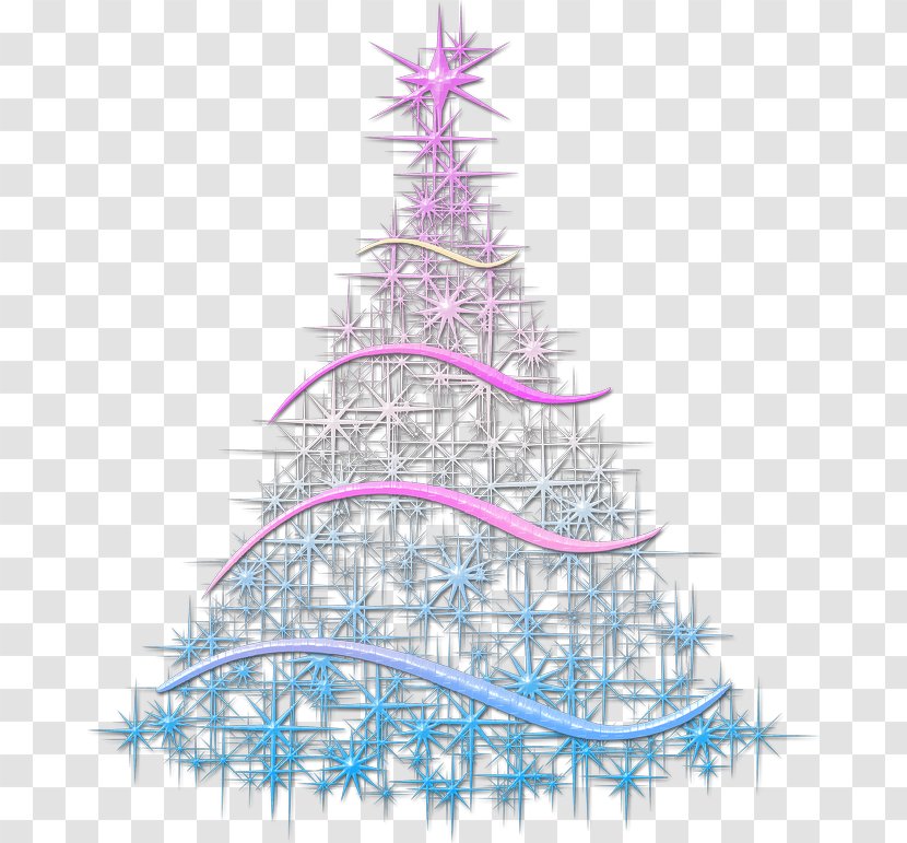 Christmas Tree - Conifer - Pretty Flash Pyramid Transparent PNG