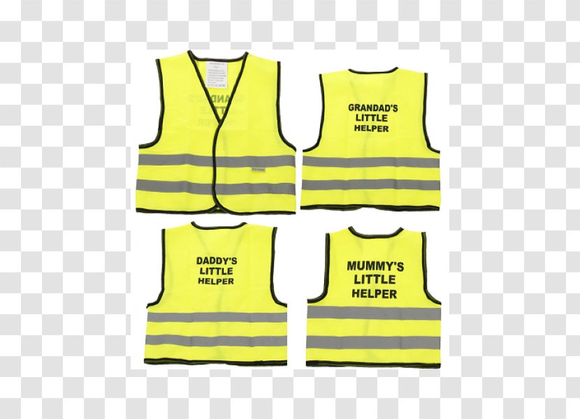 T-shirt Sleeveless Shirt Gilets High-visibility Clothing - Brand - Safety Vest Transparent PNG