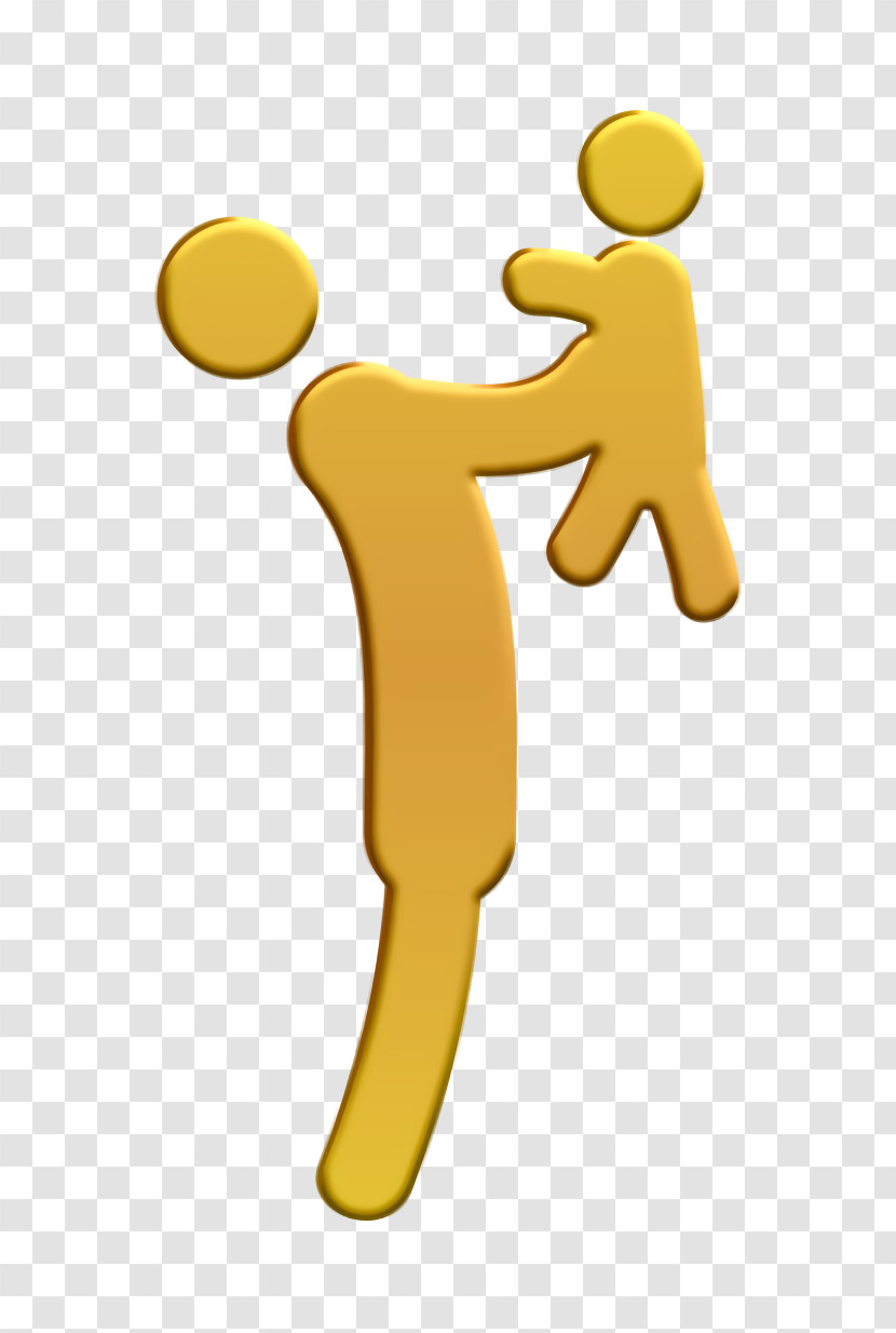 Father Icon Standing Person With Kid Up In Arms Icon Humans Icon Transparent PNG