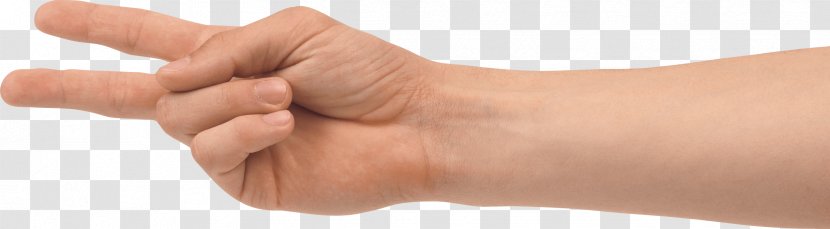 Finger Hand - Clipping Path - Two Fingers Image Transparent PNG