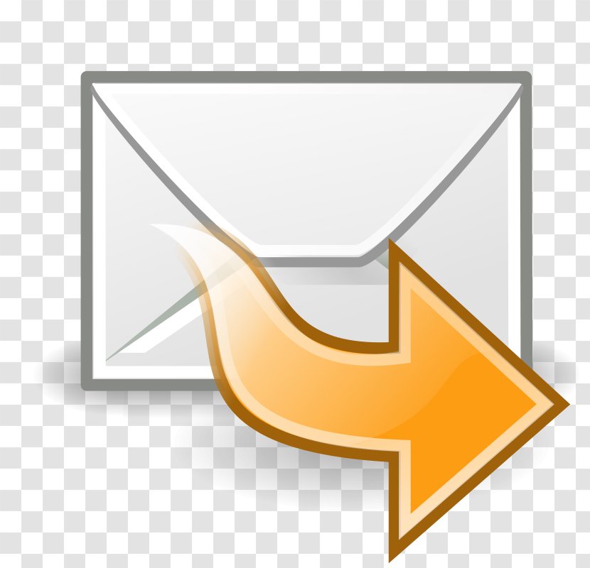 Email Forwarding Gmail Address Internet - Orange Transparent PNG