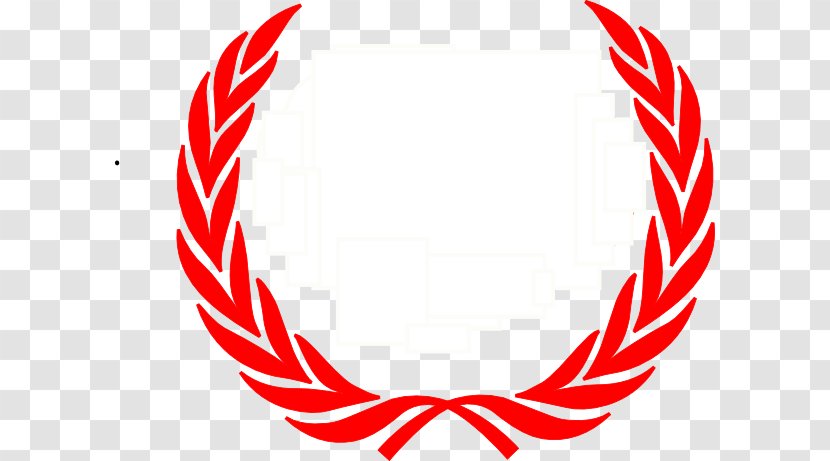 Laurel Wreath Clip Art Bay Red - Wing - Vector Transparent PNG