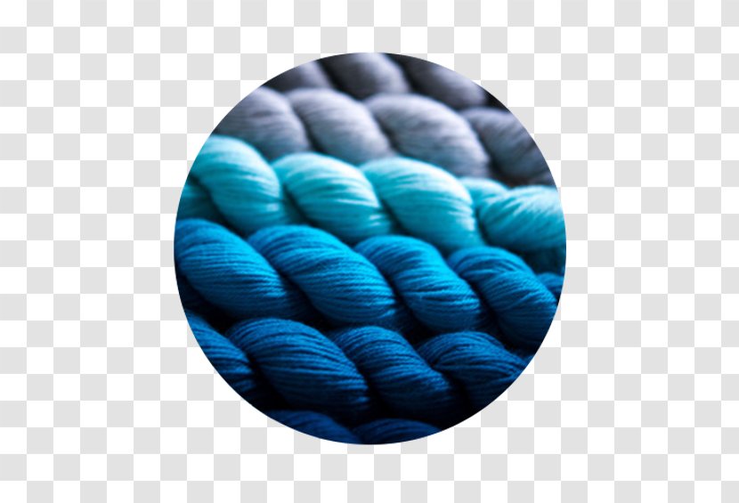 Turquoise Electric Blue Teal Cobalt - Closeup - Knitting Life Transparent PNG