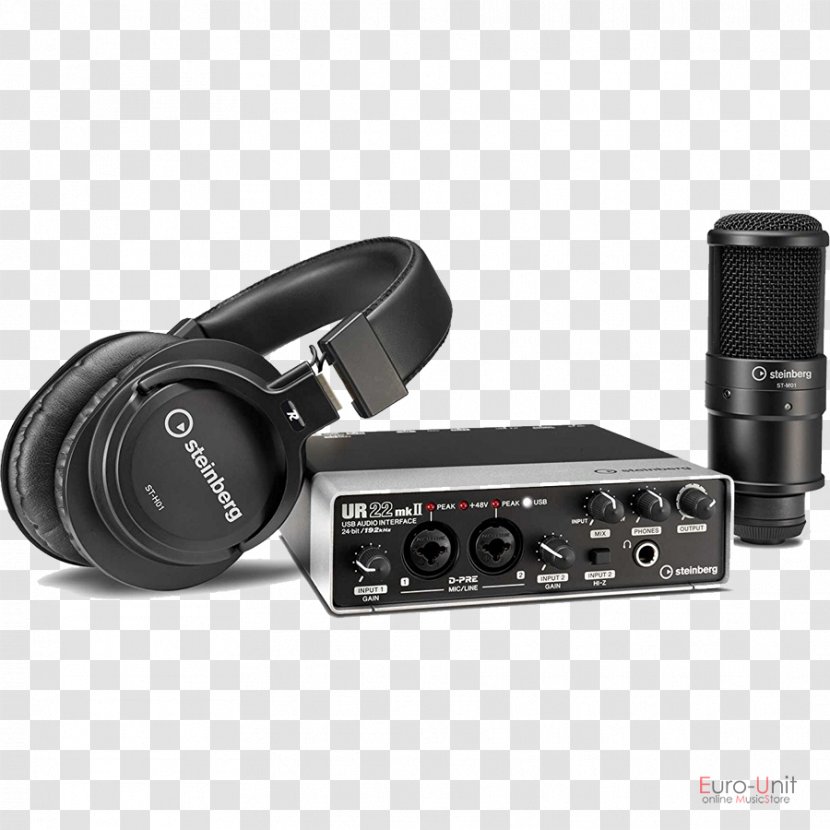 Microphone Shure SM57 Steinberg UR22mkII Cubase Audio - Interface - European Wind Stereo Transparent PNG