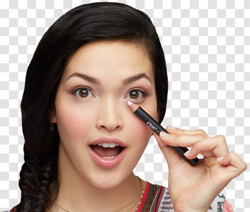 Benefit Cosmetics Eye Shadow Highlighter - Lipstick - Mascara Model Transparent PNG