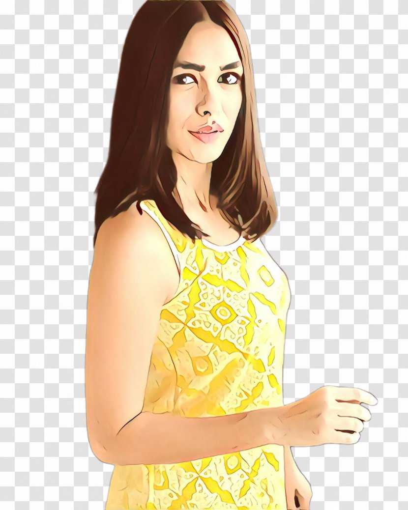 Clothing Yellow Dress Shoulder Fashion Model - Waist Day Transparent PNG
