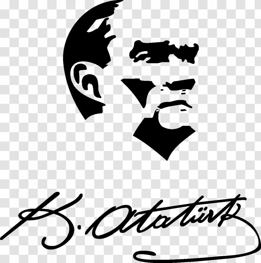 Atatürk Silüeti Silhouette Drawing - Watercolor Transparent PNG