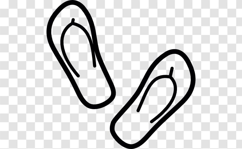 Shoe Flip-flops Drawing Clothing - Line Art - Sandal Transparent PNG