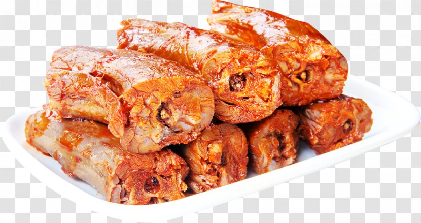 Chicken Meat Snack Side Dish Food - Delicious Duck Neck Transparent PNG