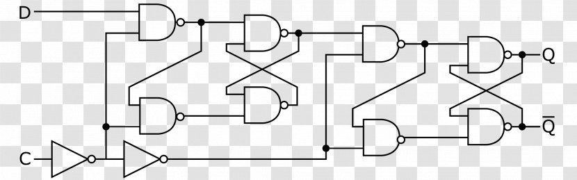 Flip-flop Edge Triggered NAND Gate Clock Signal Logic - Auto Part - Flip Flop Transparent PNG