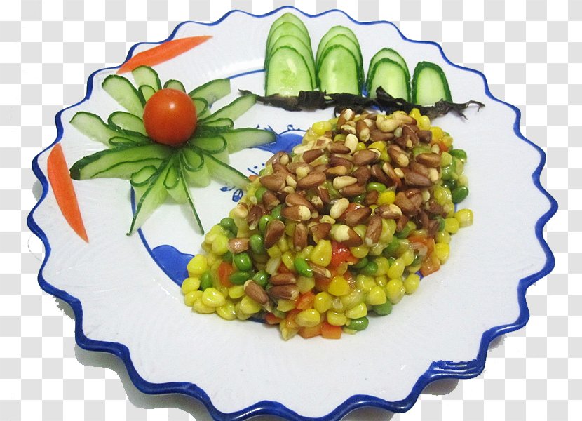 Vegetarian Cuisine Succotash Pine Nut Maize - Vegetable - Corn Transparent PNG