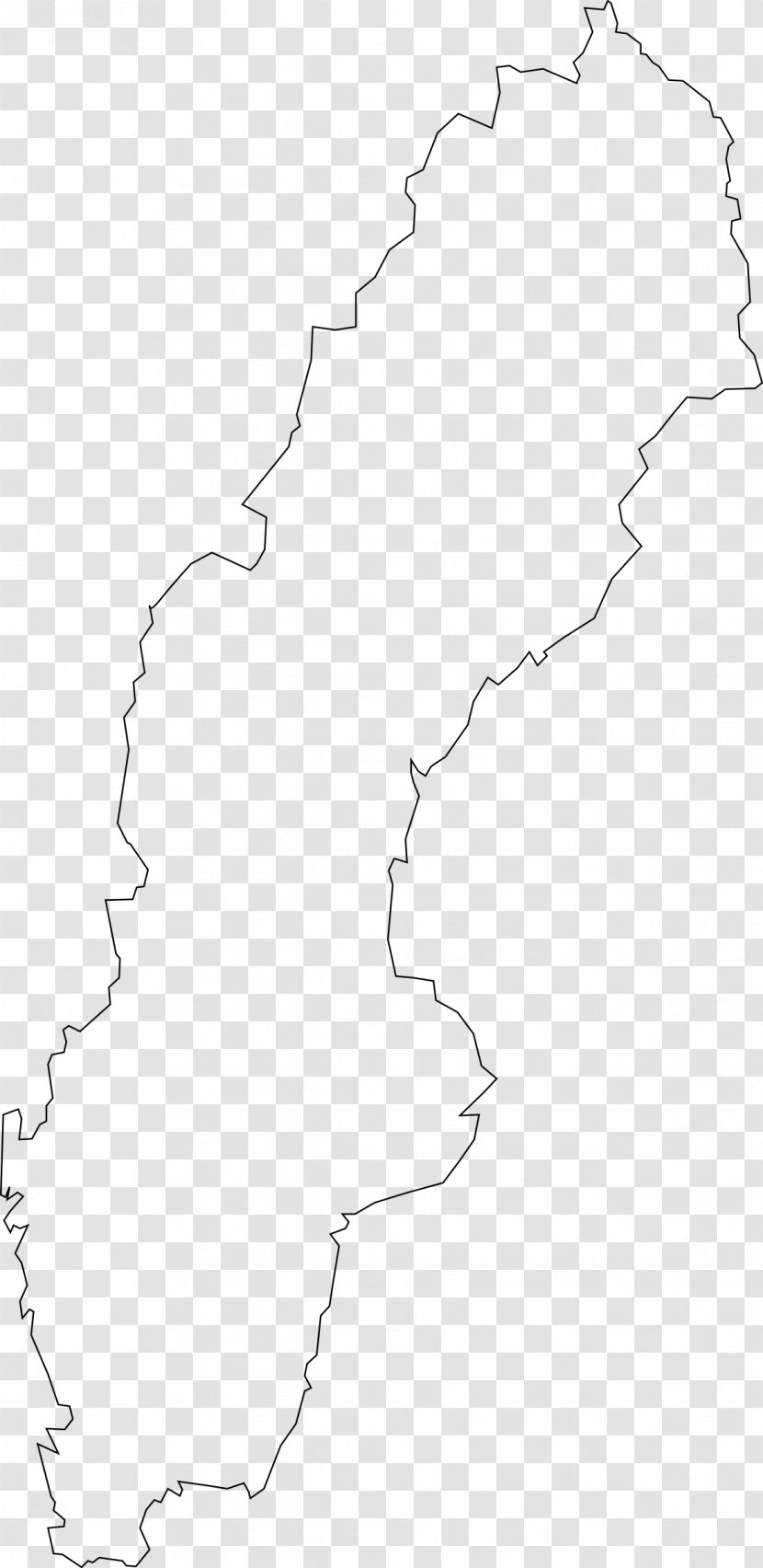 Sweden Vector Map Clip Art - Point Transparent PNG