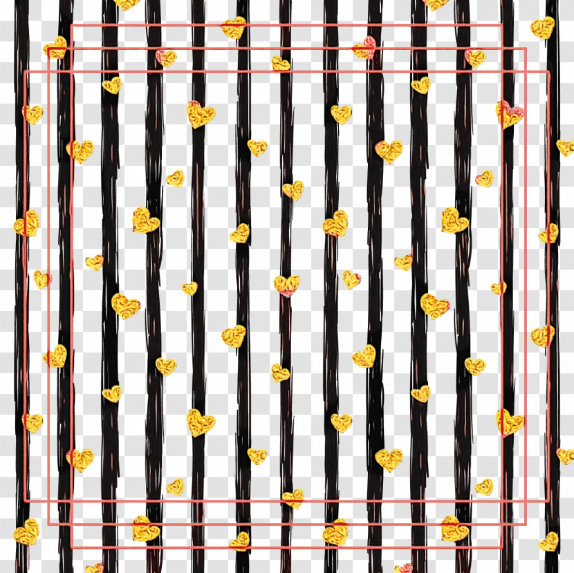 Yellow Pattern Line Fence Home Transparent PNG