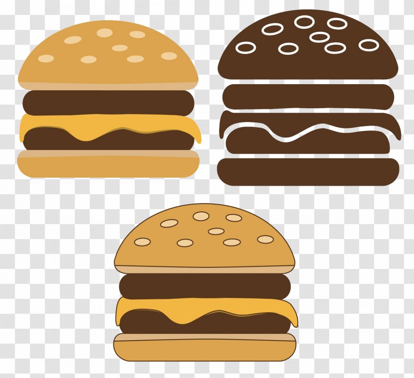 Hamburger Cheeseburger Euclidean Vector Icon - Burger Transparent PNG