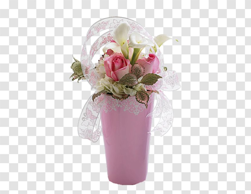 Floral Design Flower Bouquet Cut Flowers Vase - Pink Transparent PNG