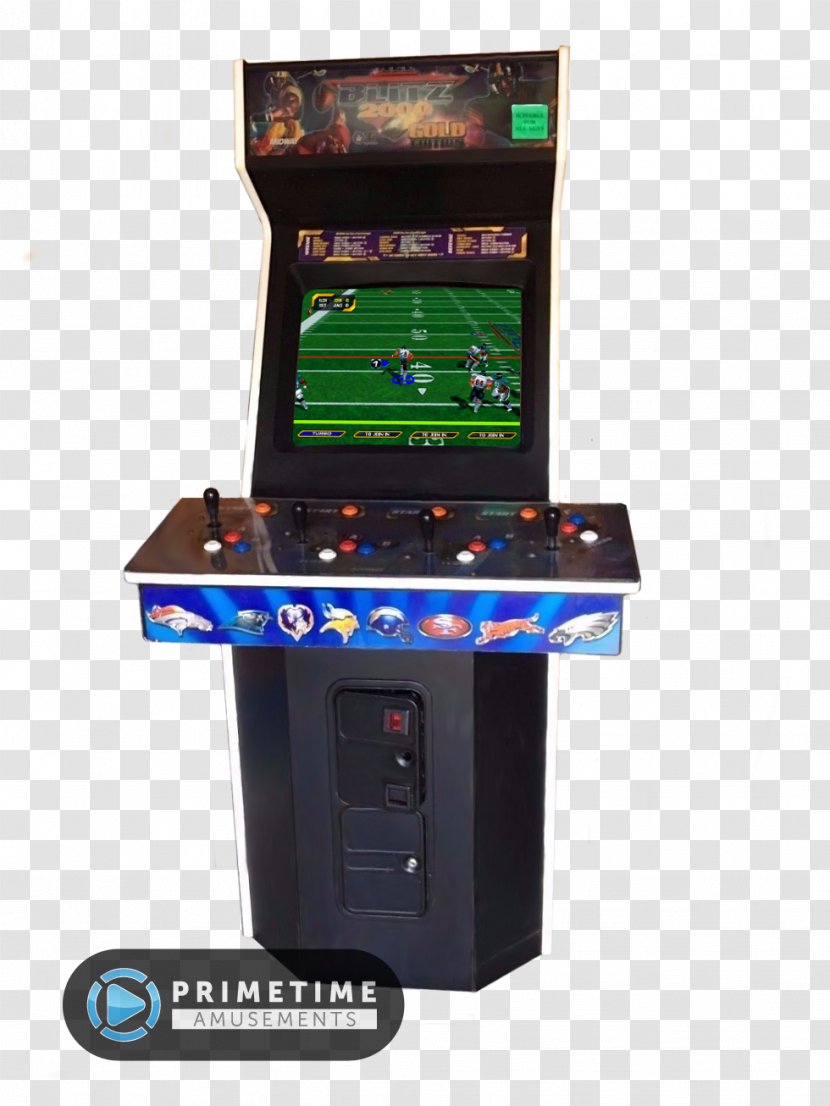 Arcade Cabinet NBA Showtime: On NBC NFL Blitz 2000 Game Amusement - Nfl - Gold Standard Games Shelti Transparent PNG