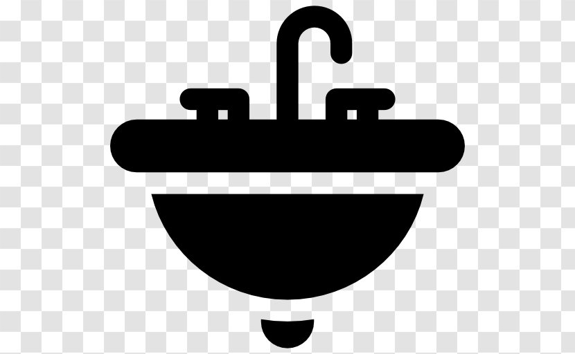 Sink Icon - Silhouette - Black And White Transparent PNG