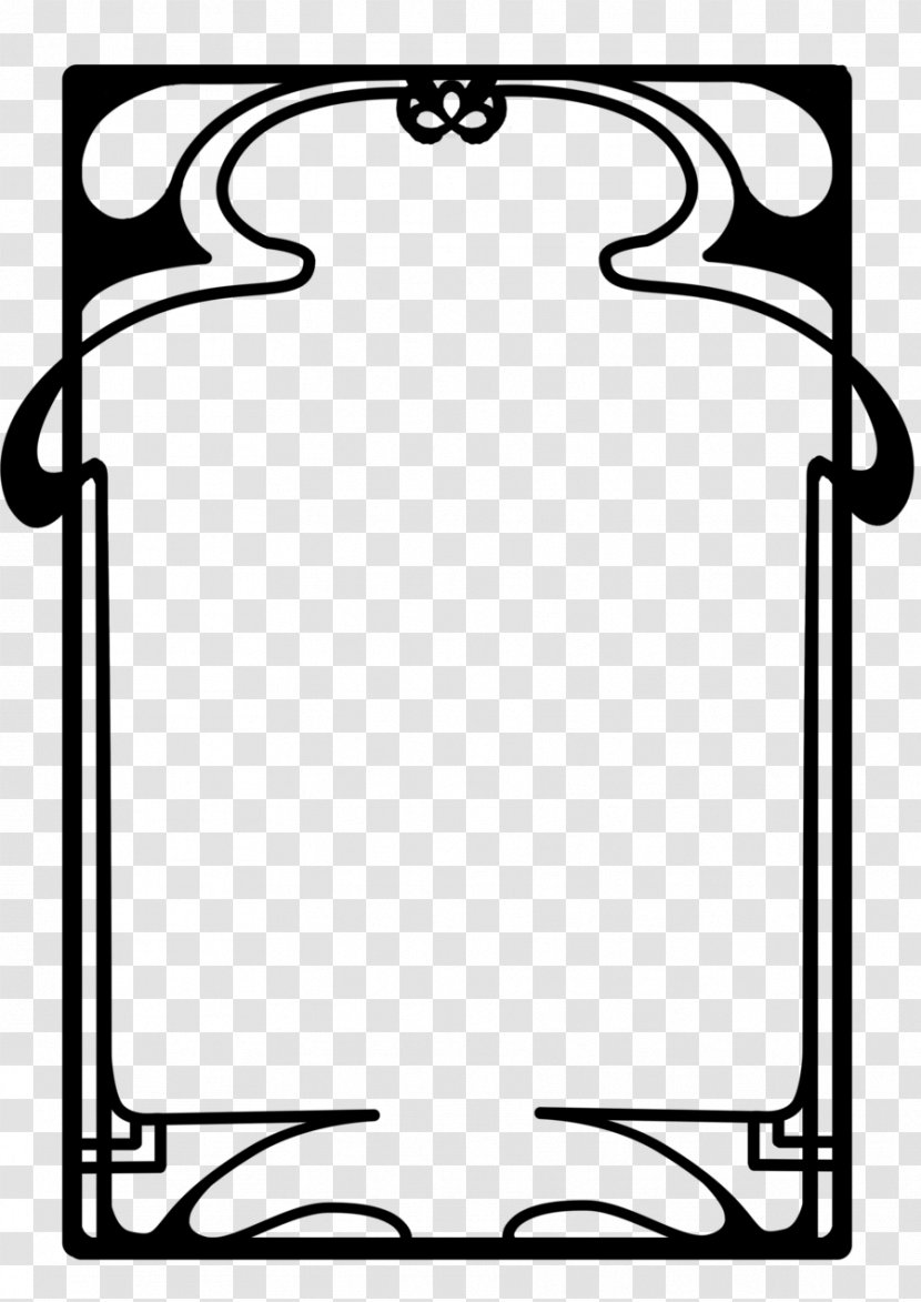 Borders And Frames Art Nouveau Deco Clip - Huy Transparent PNG