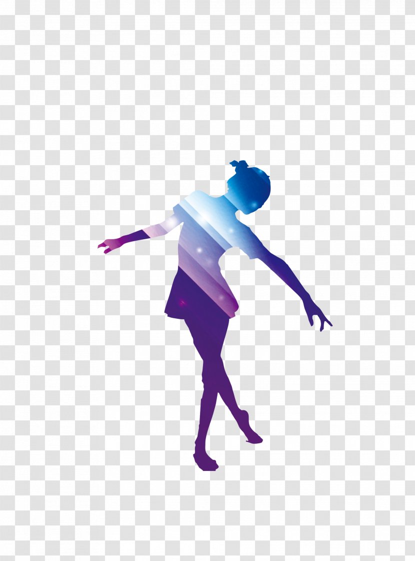 Dance Studio Poster - Pink - Colored Silhouettes Of People Dancing Transparent PNG