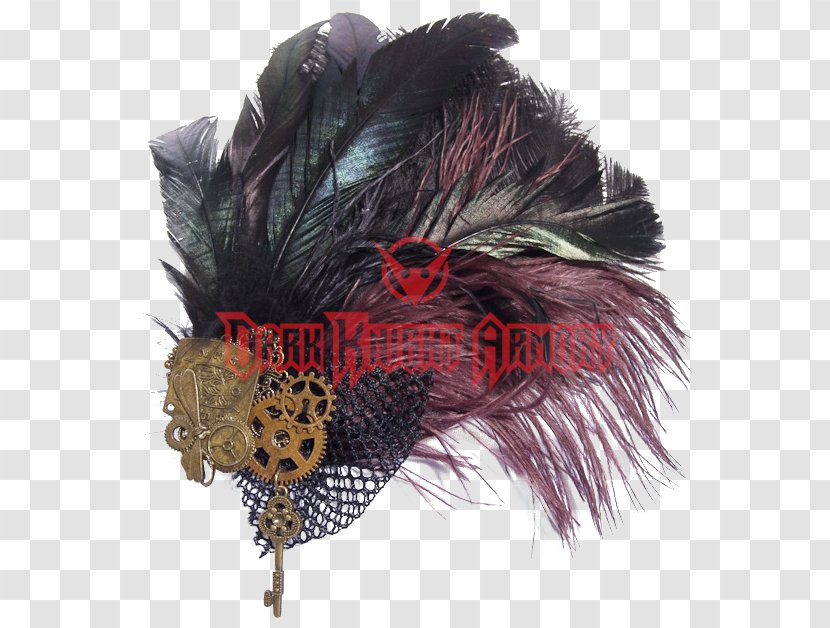 Steampunk Hat Fascinator Woman Punk Subculture - Feather Headdress Transparent PNG