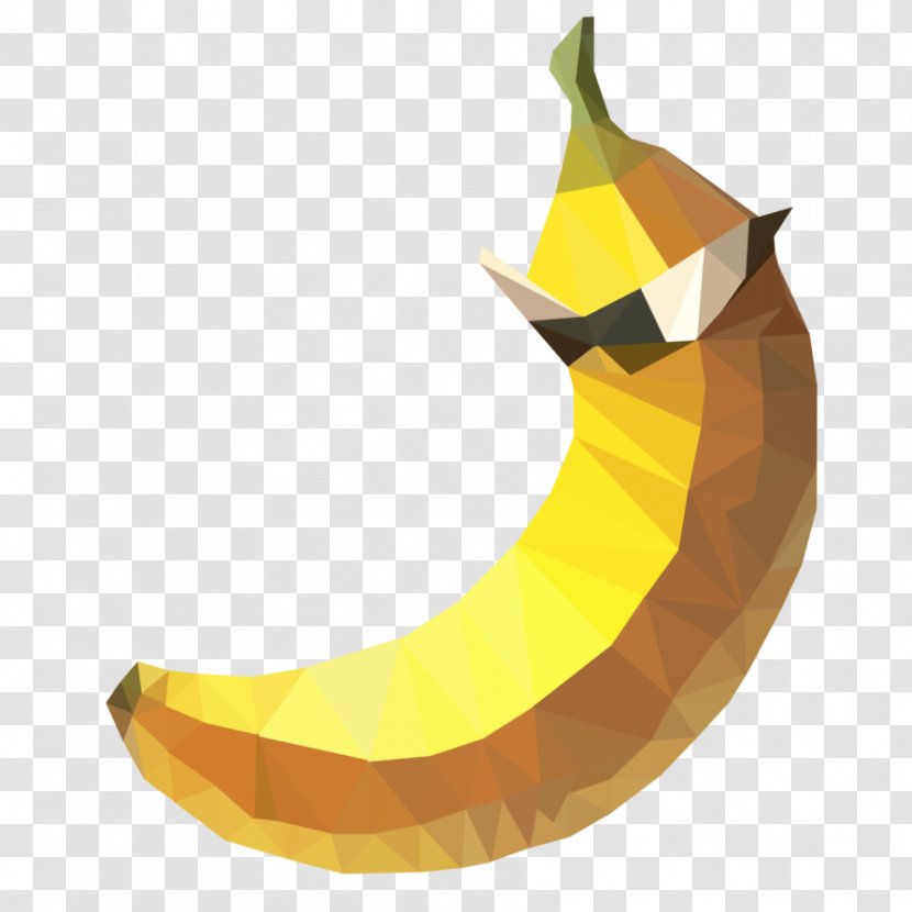 Banana-families Food - Fruit - Low Poly Transparent PNG