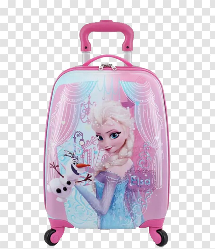 Malxe5 Snow White Elsa Suitcase - Travel - Box Transparent PNG