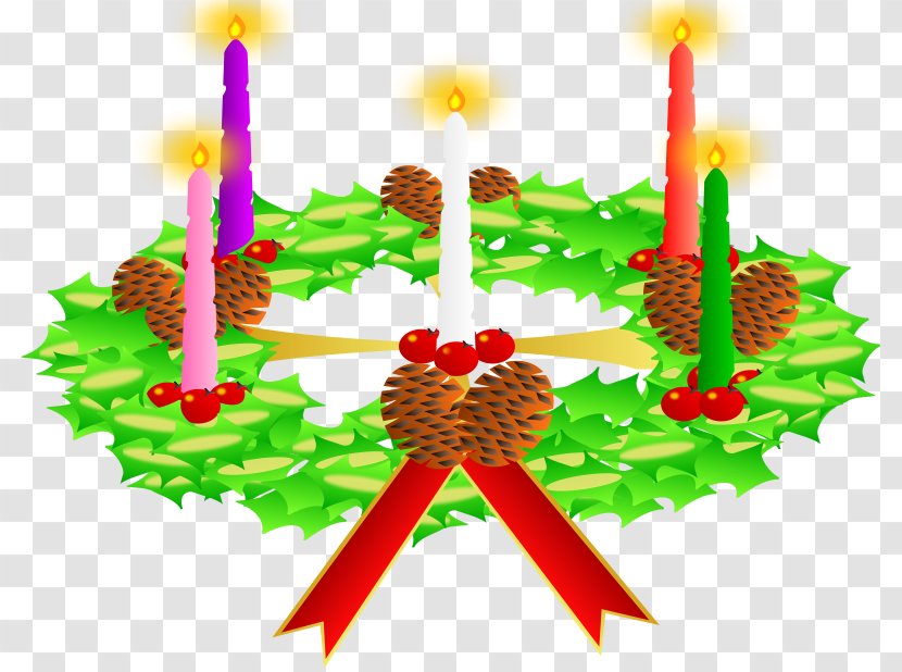 Advent Wreath Christmas Clip Art - Food - Free Vector Crown Transparent PNG