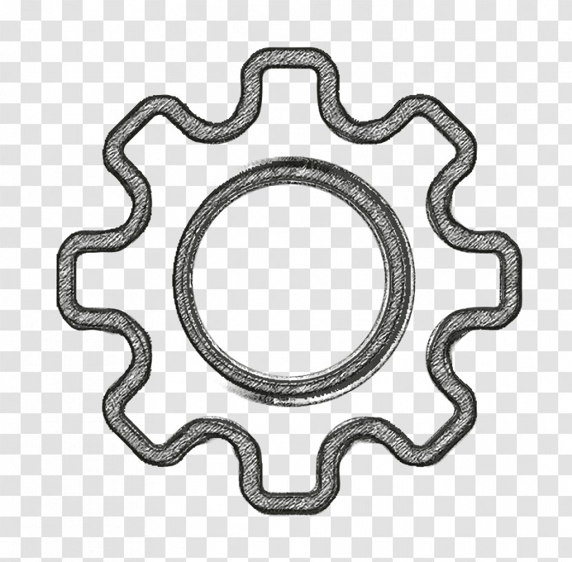 Gear Icon - Metal Transparent PNG