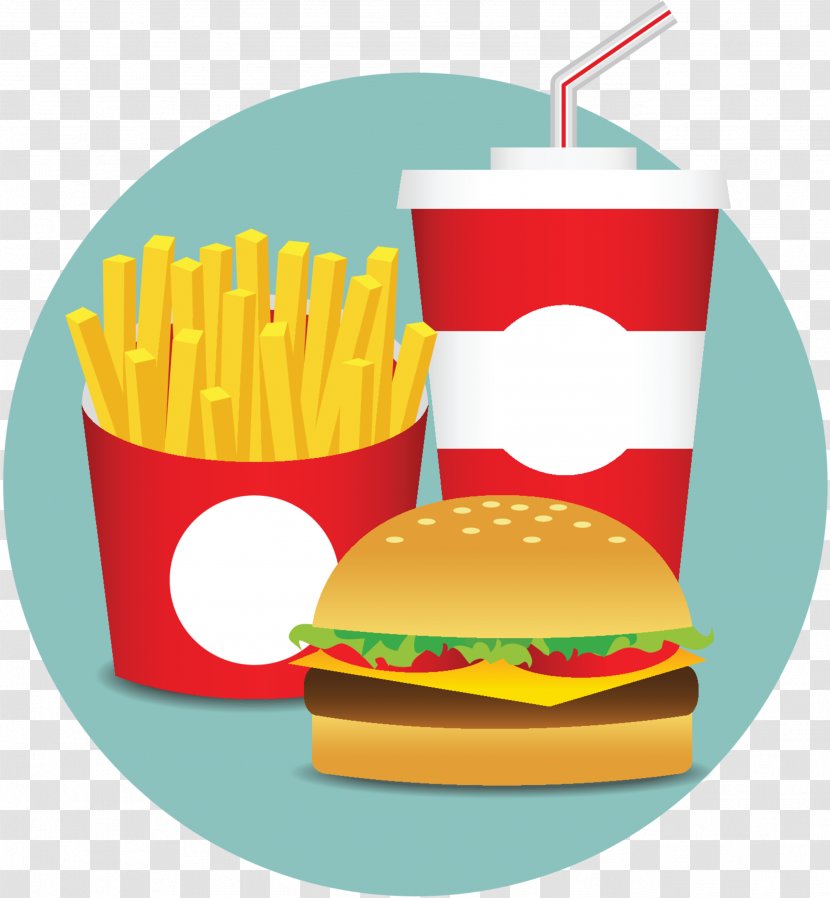 French Fries Hamburger Hot Dog Fizzy Drinks Fast Food - Fried Transparent PNG