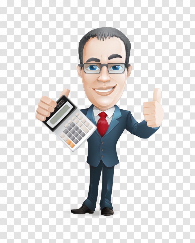 Corporate Tax Accountant Return Accounting - Finger - Cartoon Character Transparent PNG