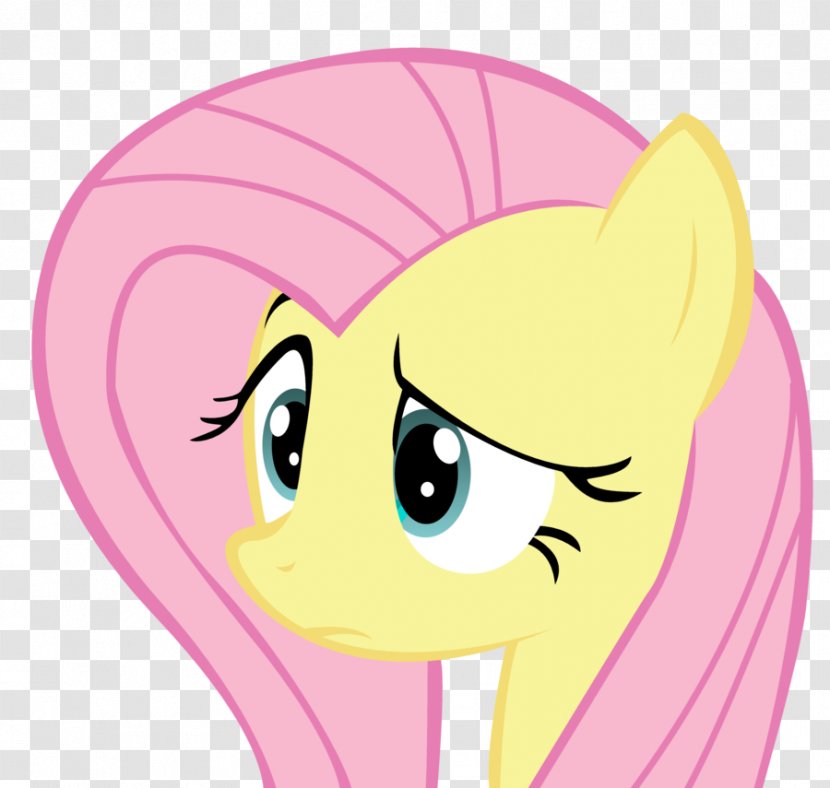 Fluttershy Rainbow Dash Derpy Hooves Applejack Rarity - Watercolor - Angry Face Transparent PNG