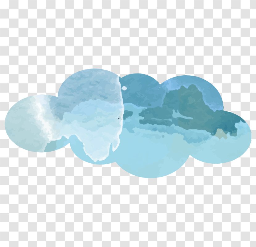 Watercolor Painting Cloud - Drawing Transparent PNG