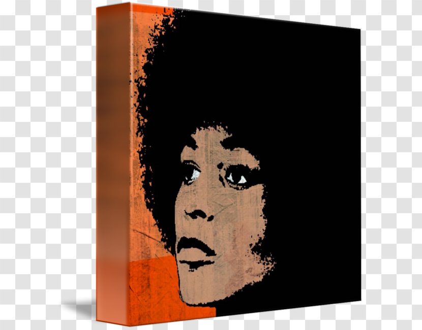 Angela Davis Modern Art Poster Canvas - James Elsworth Transparent PNG