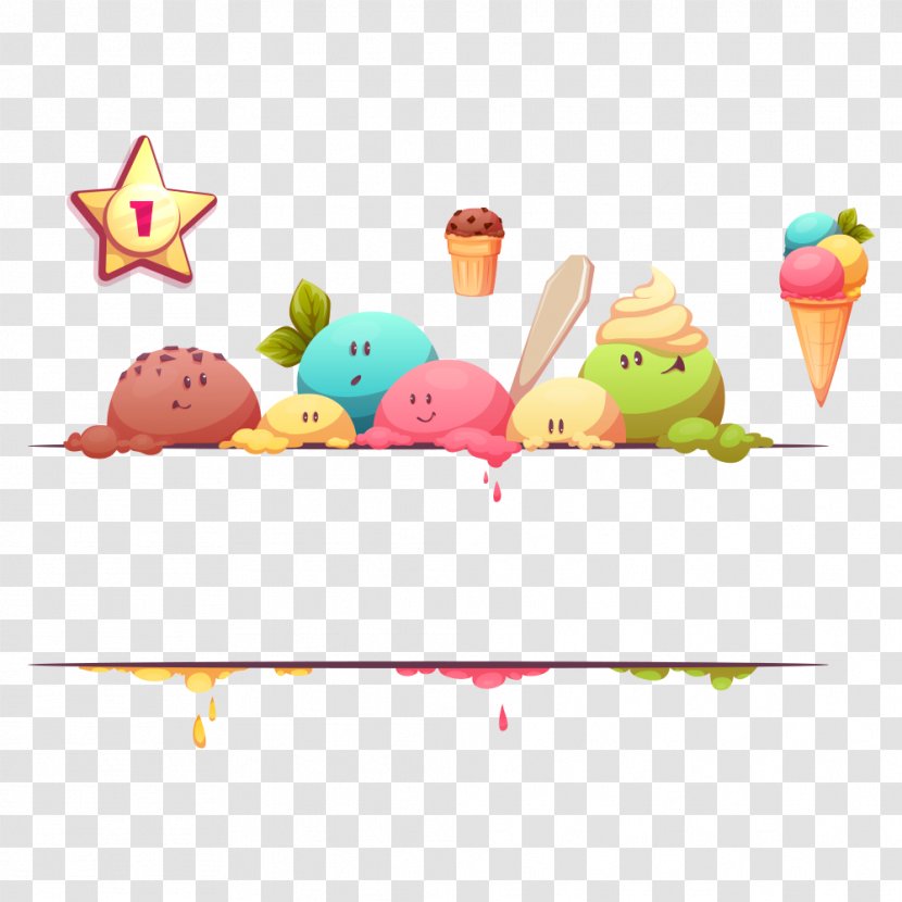 Ice Cream Cone Illustration - Stuffed Toy Transparent PNG