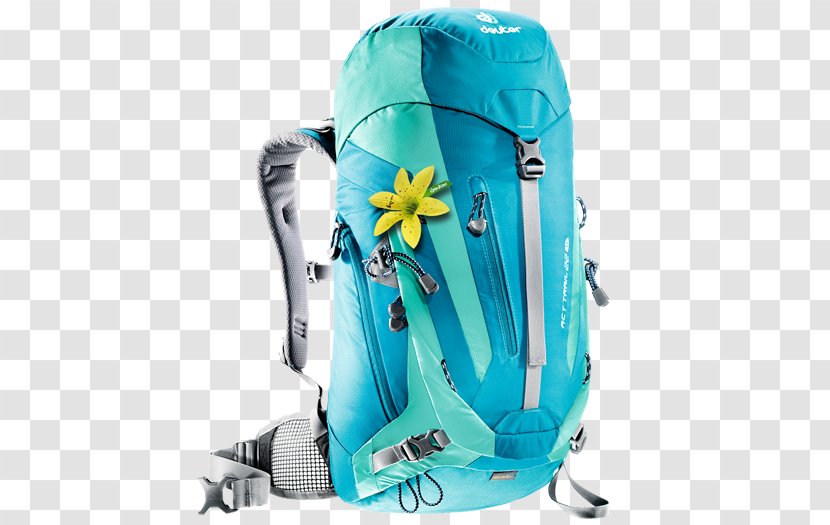 Deuter Sport Backpacking ACT Trail 30 Hiking - Turquoise - Backpack Transparent PNG