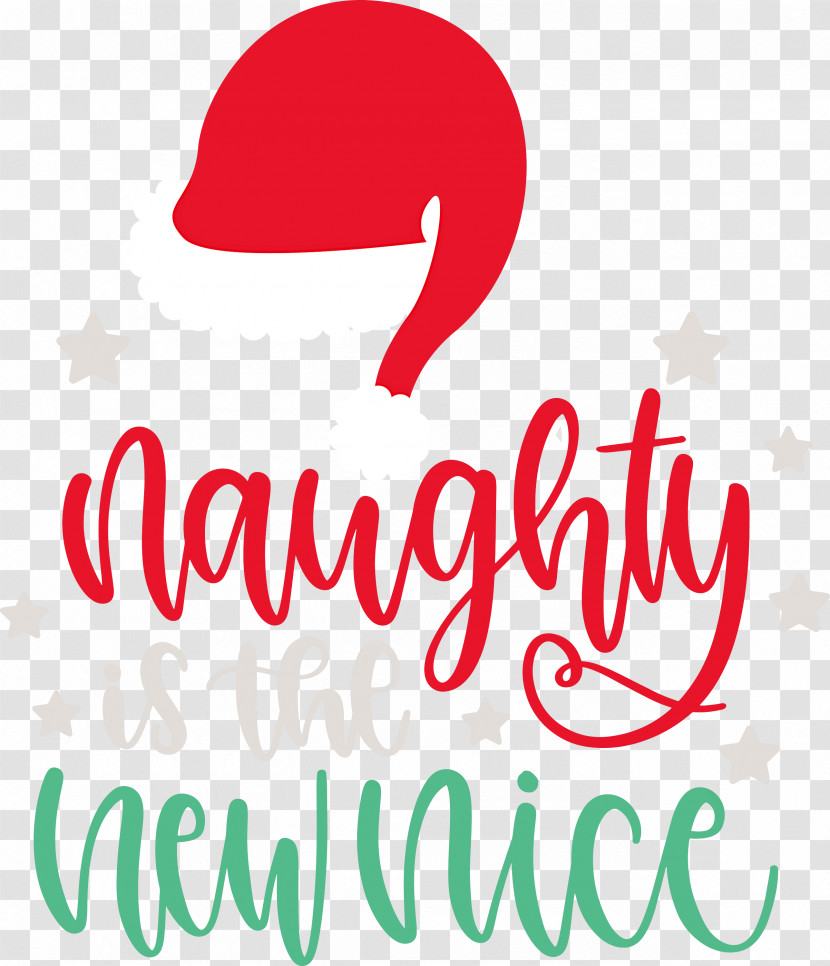 Naughty Is The New Nice Naughty Christmas Transparent PNG