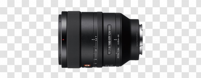 Sony FE 100mm F2.8 STF GM OSS E-mount Camera Lens Telephoto 85mm F/1.8 - Accessory Transparent PNG