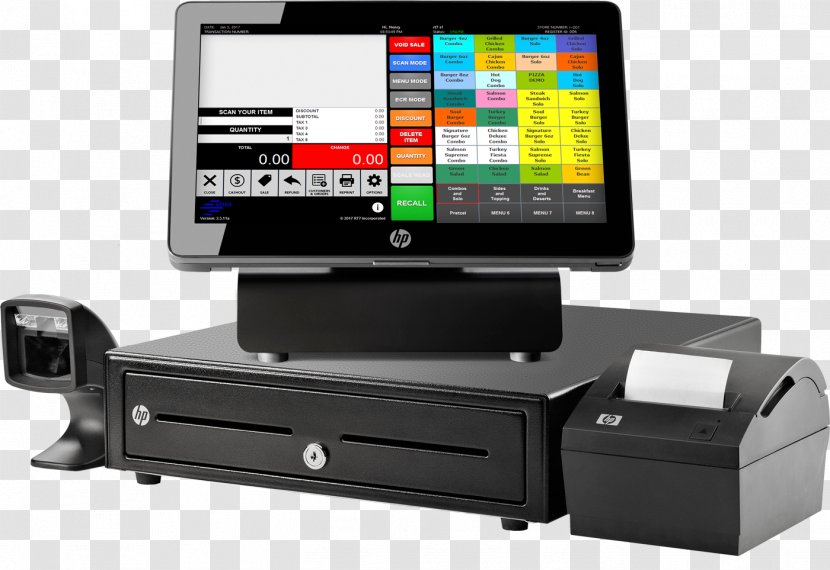 Point Of Sale Sales Cash Register Hewlett-Packard - Management - Pos Machine Transparent PNG