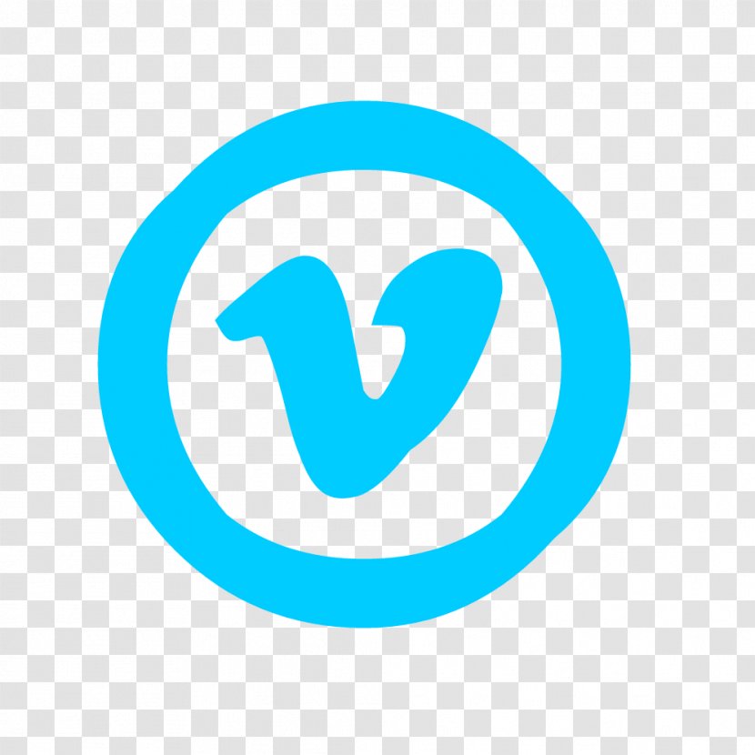Vimeo Logo. - Symbol - Aqua Transparent PNG