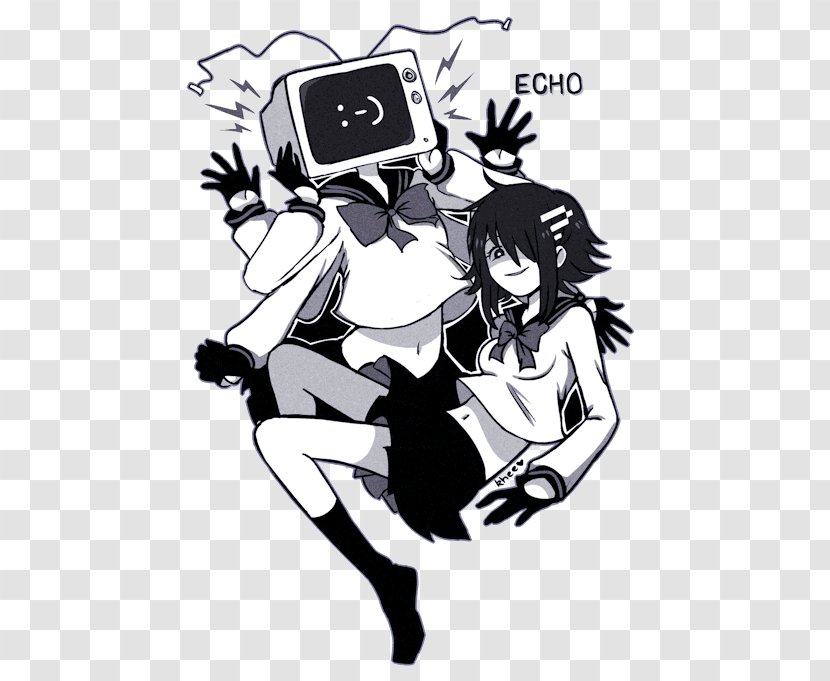 Megpoid ECHO Vocaloid Hatsune Miku Slenderman - Silhouette Transparent PNG