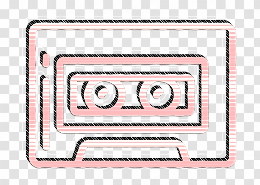 Cassette Icon Free Hipster - Rectangle Text Transparent PNG