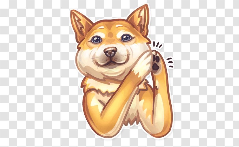 Telegram Bot API Sticker Internet Dog - Snout Transparent PNG