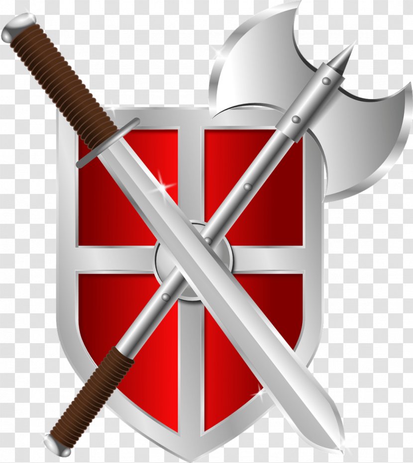 Shield Sword Clip Art - Axe Logo Transparent PNG