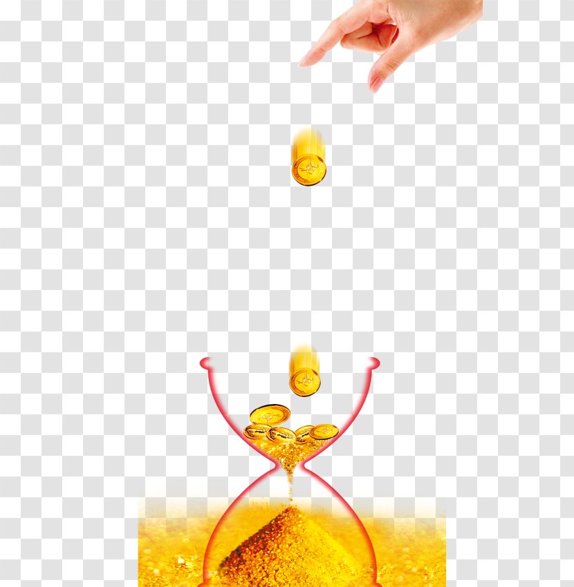 Hourglass Finance Loan - Gold Coin - Type Storage Tank Transparent PNG