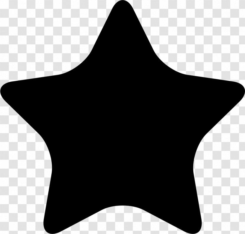 Star Shape Symbol - Black Transparent PNG