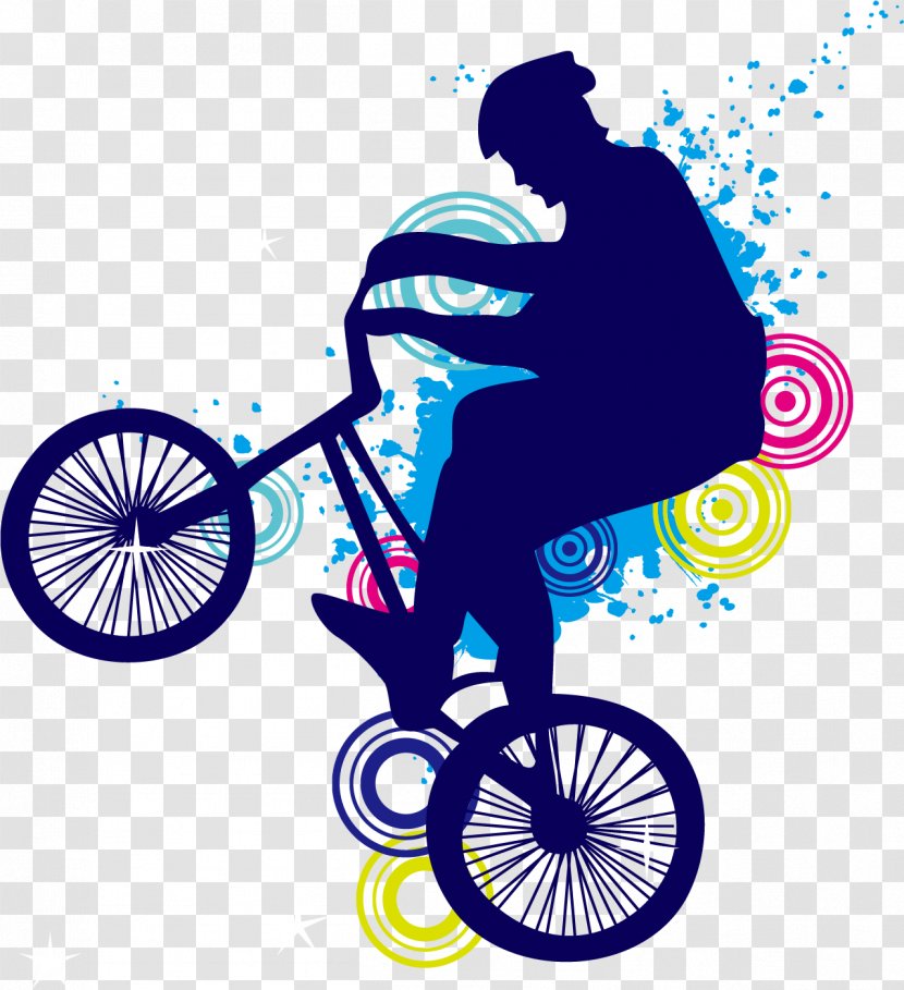 Bicycle Wheel Flatland BMX Clip Art - Cool Driving Skills Transparent PNG