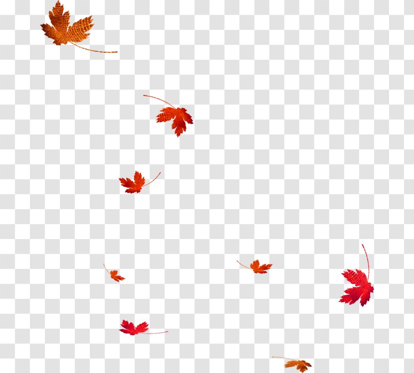 Leaf Autumn Clip Art - Petal - Red And Brown Simple Maple Floating Material Transparent PNG
