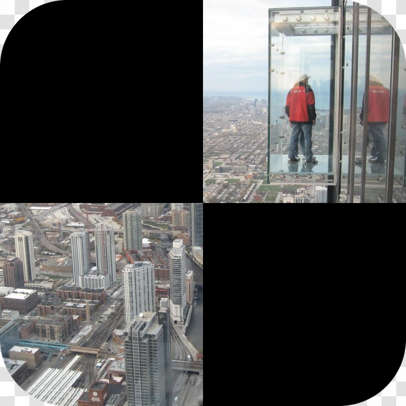 Willis Tower Skydeck Chicago Building One World Trade Center Glass Floor Transparent PNG