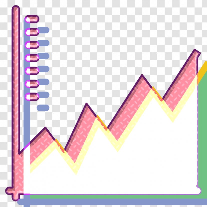 Graph Icon Business - Text - Neon Magenta Transparent PNG