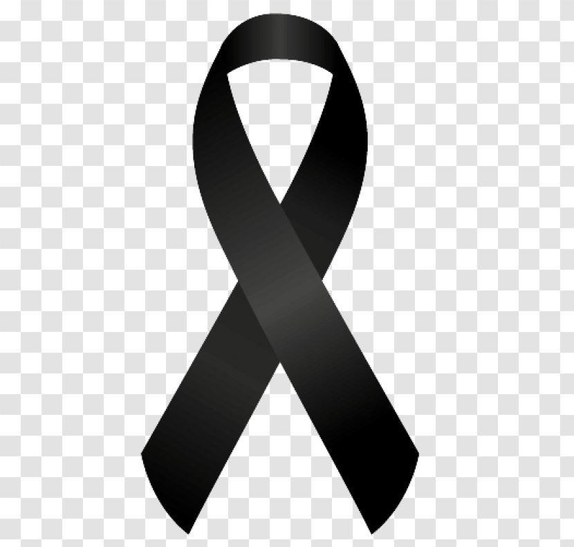 National Day Of Mourning Condolences Death 2017 Barcelona Attack - Black - Ribbon Transparent PNG